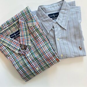 Ralph Lauren men’s shirts - set of two shirt sleeve Classic fit, size L